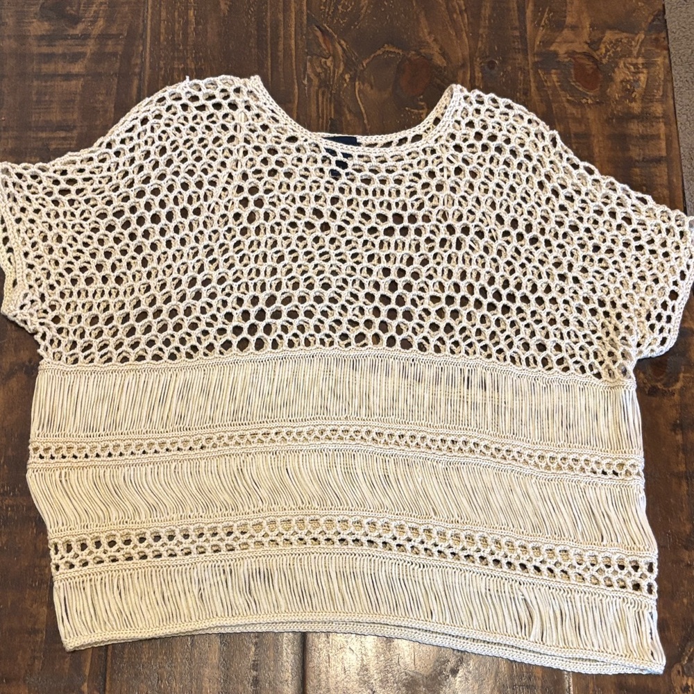 Daytrip Cream Crochet Blouse